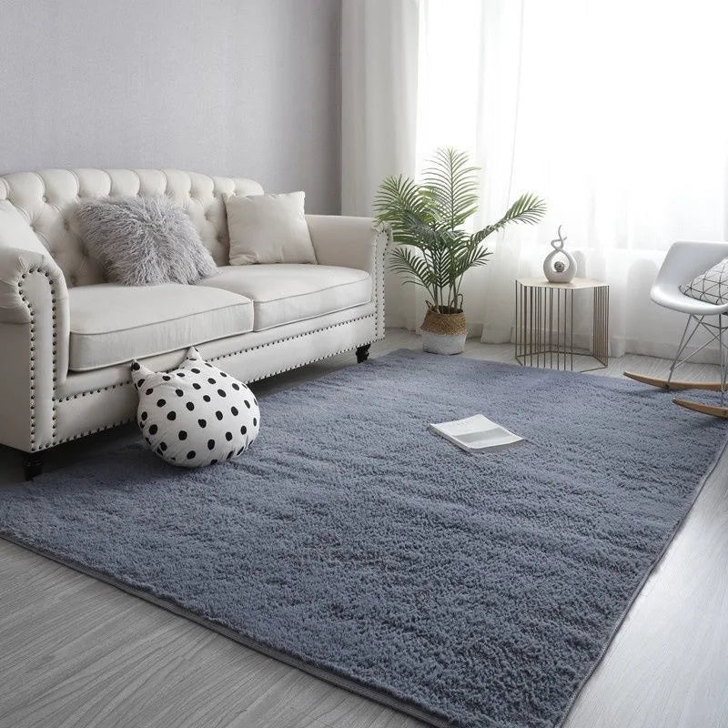 Shaggy Hall Carpet Lounge Dining Room  On The Floor Nordic Decoration Home  Mat Bedside  Fluffy Area Rug To The Living Room