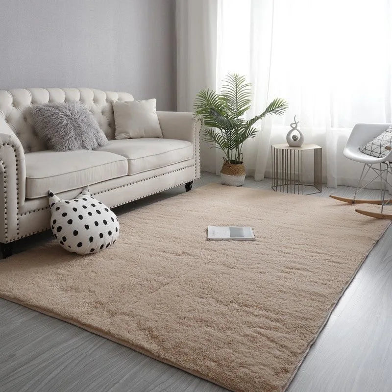 Shaggy Hall Carpet Lounge Dining Room  On The Floor Nordic Decoration Home  Mat Bedside  Fluffy Area Rug To The Living Room