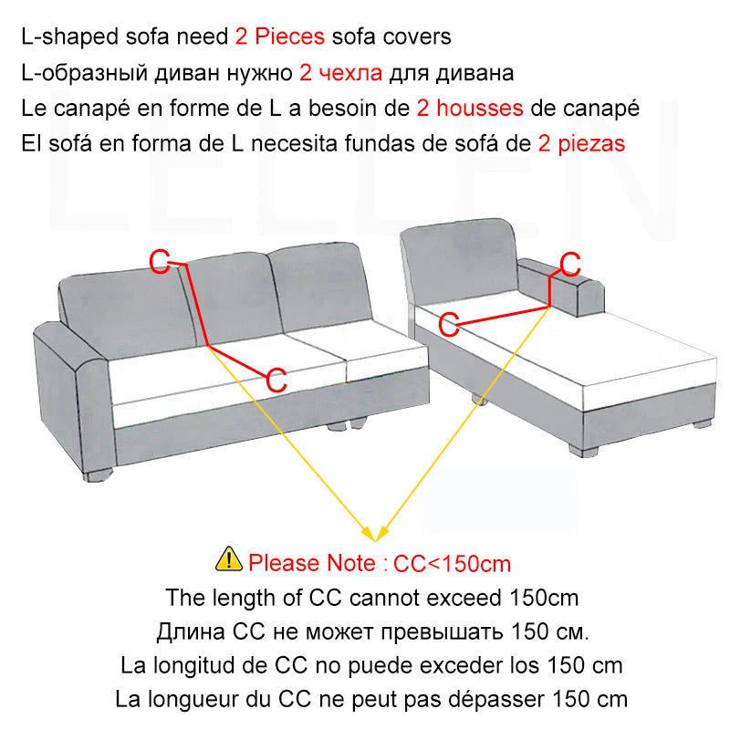 New Velvet Fabric Sofa Covers For Living Room Stretch Soft Sofa Cover High Quality 1/2/3/4 Seats Modern Armchair Covers For Home