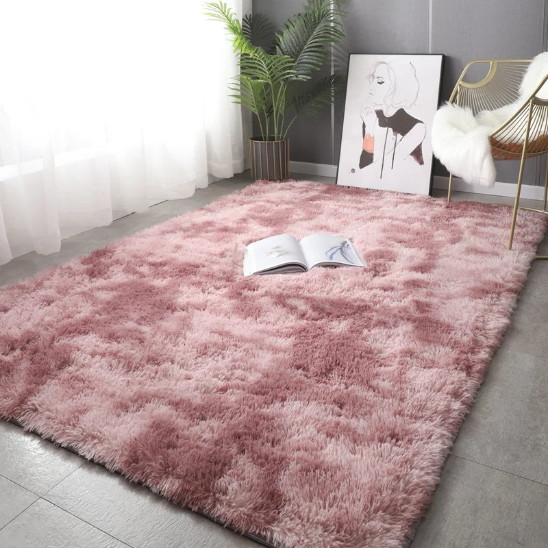 Shaggy Hall Carpet Lounge Dining Room  On The Floor Nordic Decoration Home  Mat Bedside  Fluffy Area Rug To The Living Room