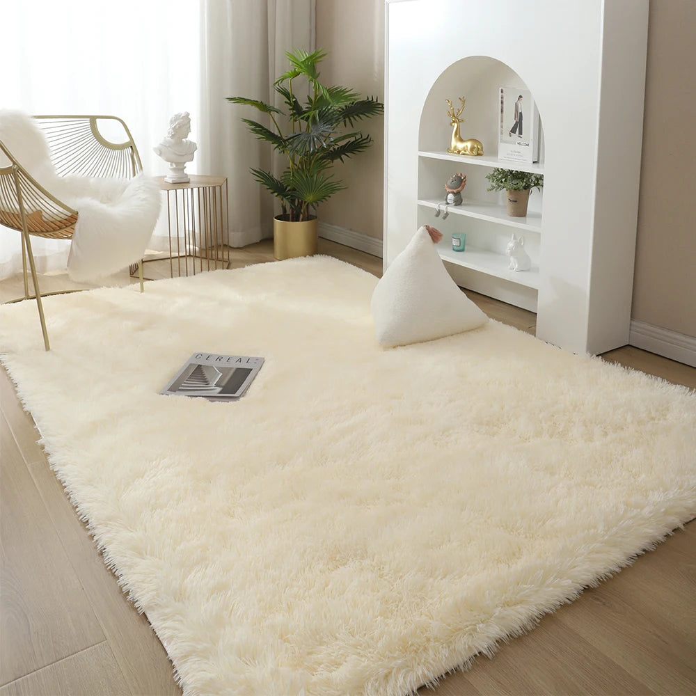 Shaggy Hall Carpet Lounge Dining Room  On The Floor Nordic Decoration Home  Mat Bedside  Fluffy Area Rug To The Living Room