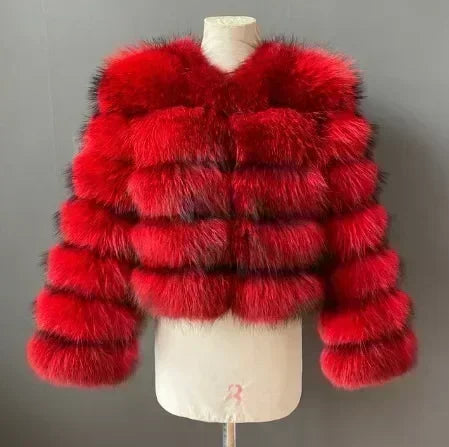 Women's Fashion faux fur coat super hot Autumn Winter women short Faux fox fur fluffy jacket high quality 7xl Ladies furry coats